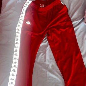 Kappa track pants.